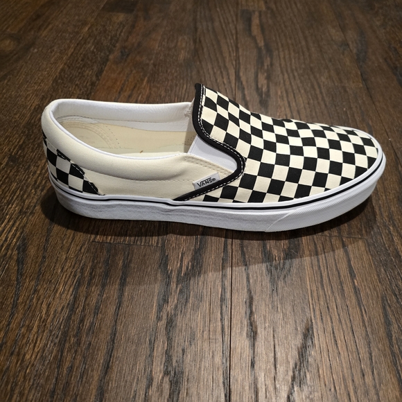 Vans Black and White Checkered Kids Sneakers - Picture 7 of 12